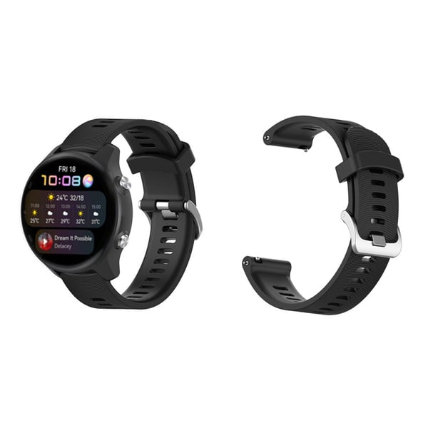Urrem til Garmin Forerunner 245 Silikone Black 20 mm