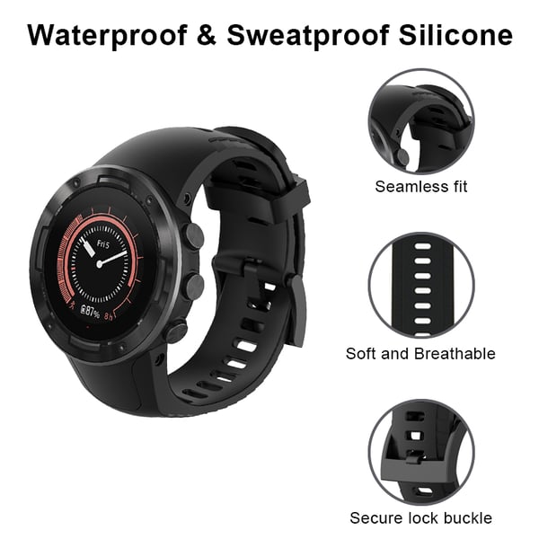 Kellon rannekoru Black Suunto 5