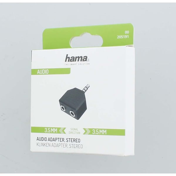 Adapter Audio 2x 3.5 Hun til 3.5 Han Stereo