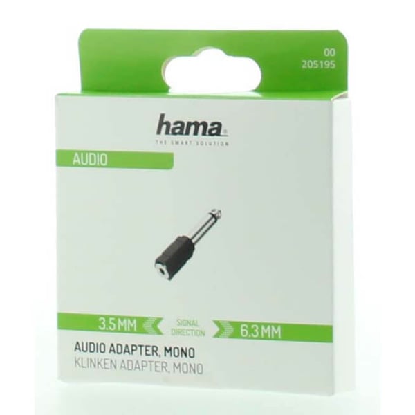 Adapter Audio 3.5 to 6.3 Female to Male Mono