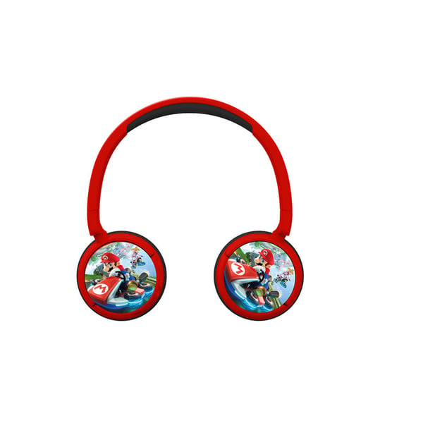 Høretelefoner On-Ear Junior Trådløs 85dB/95dB Super Mario Rød