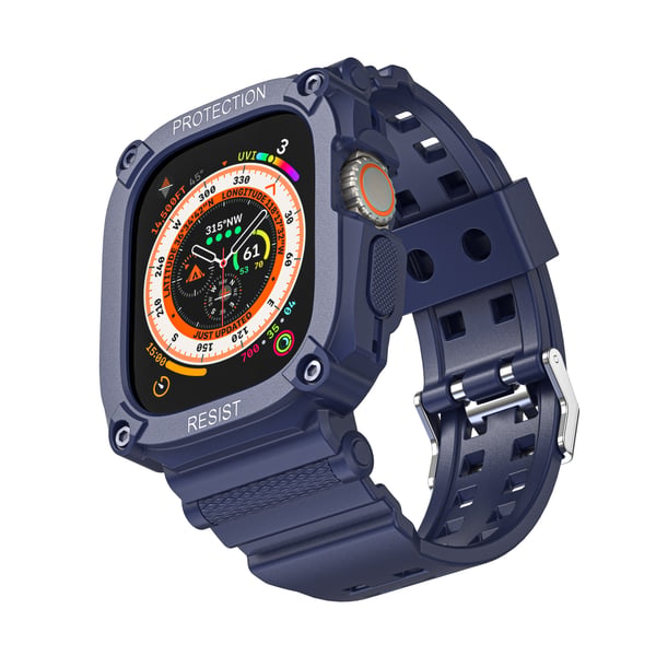 Beskyttelsesveske og armbånd for Apple Watch Ultra 49mm DarkBlue
