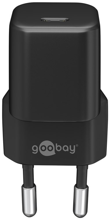 USB-C™ PD GaN hurtigoplader Nano (30 W) sort
