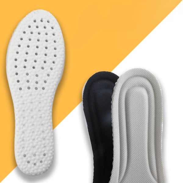 Fleksible og støtdempende innleggssåler Black 275-280 mm
