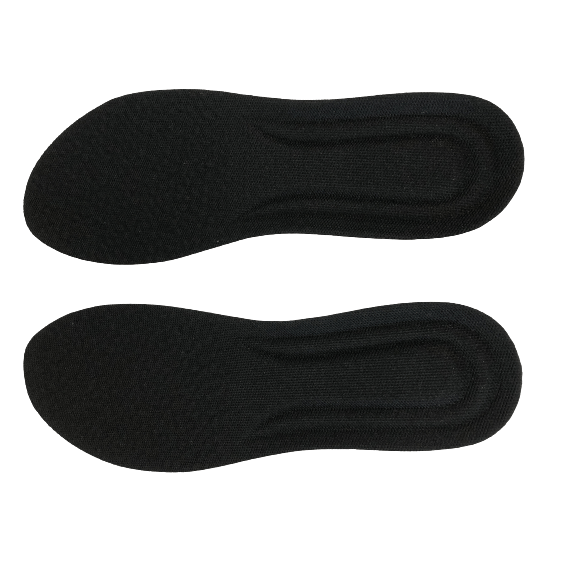 Fleksible og støtdempende innleggssåler Black 275-280 mm