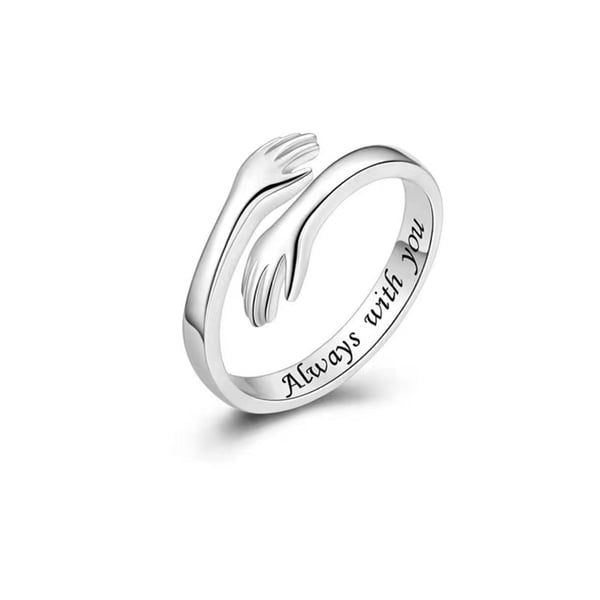 Halaussormukset rakkausviesteillä 2 kpl Silver