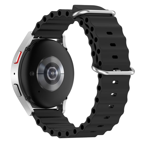 Klockarmband i Silikon Black Samsung Galaxy Watch 3 45 mm, Huawei Watch GT3 Pro 46 mm, Huami Amazfit GTR 3, Xiaomi Watch S1 Active, Garmin Forerunner 255
