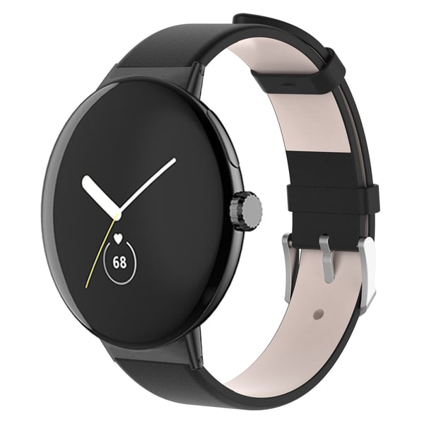 Ranneke PU-nahkaa Black Google Pixel Watch