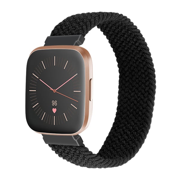 Kellon ranneke nylon Black Fitbit Versa/Versa 2 L