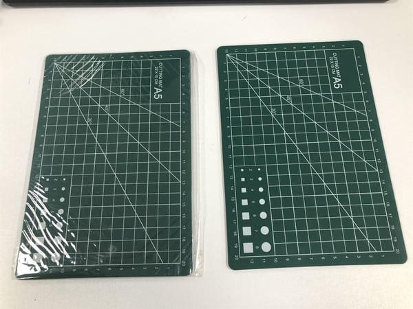Kunst dobbeltsidig PVC-skjærematte Green A5