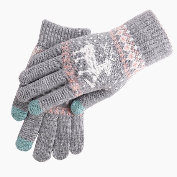 Varme vinterhandsker - Kompatibel med touchskærm Grey