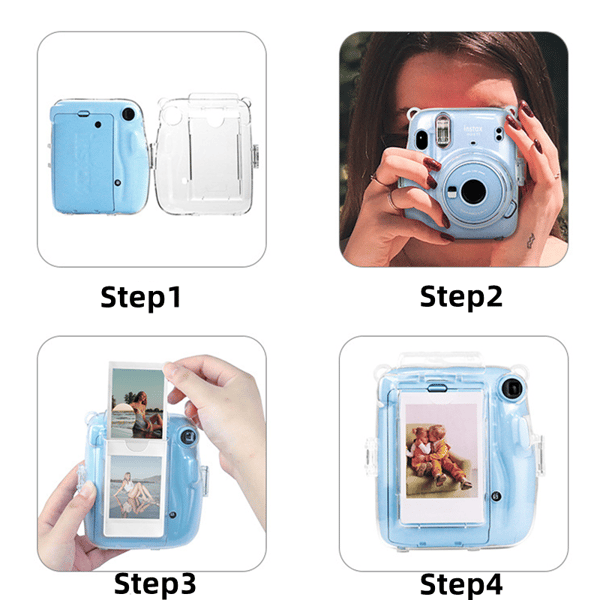 Kameraetui med fotorum Transparent Fujifilm Instax Mini 11