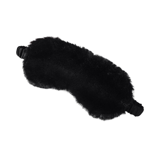 Sovemaske imiteret silke Black