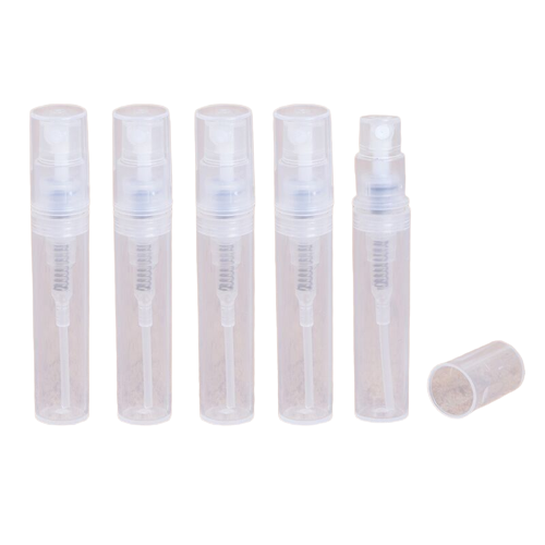 Mini refill sprayflaske/ rejseflaske til parfume 5-pak Transparent 3 ml