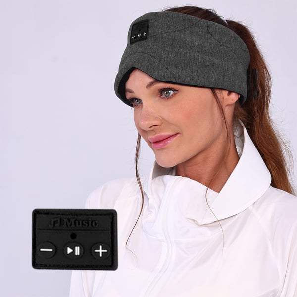Bluetooth pandebånd/sovemaske Sovehøretelefoner Black