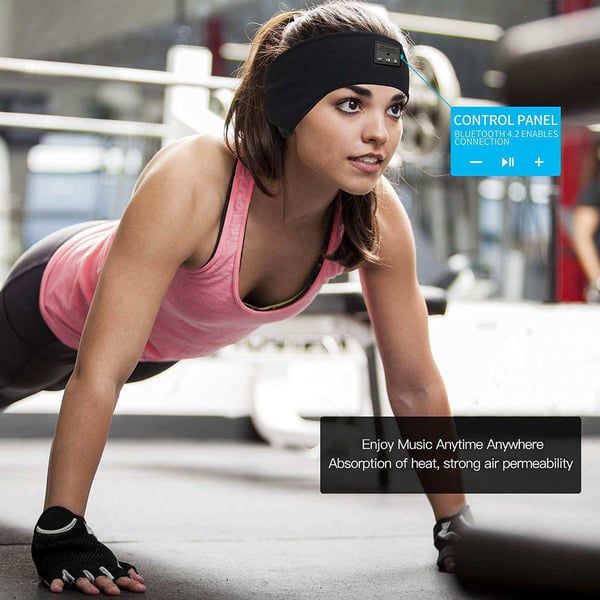 Sovmask med Inbyggd Bluetooth Black