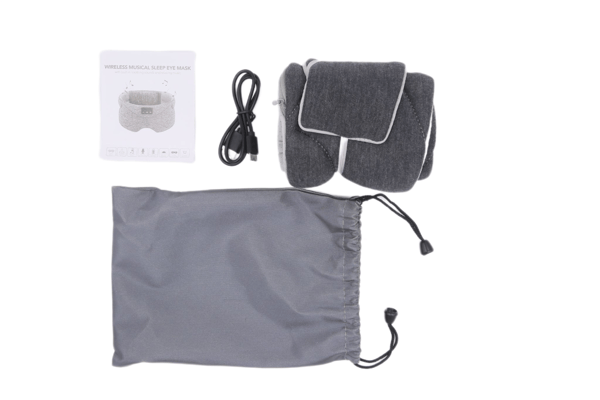 Sovmask med Inbyggd Bluetooth Black