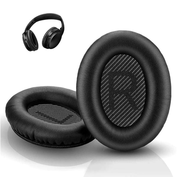 Øreputer for Bose QC35/SoundTrue-hodetelefoner, 1 par Black