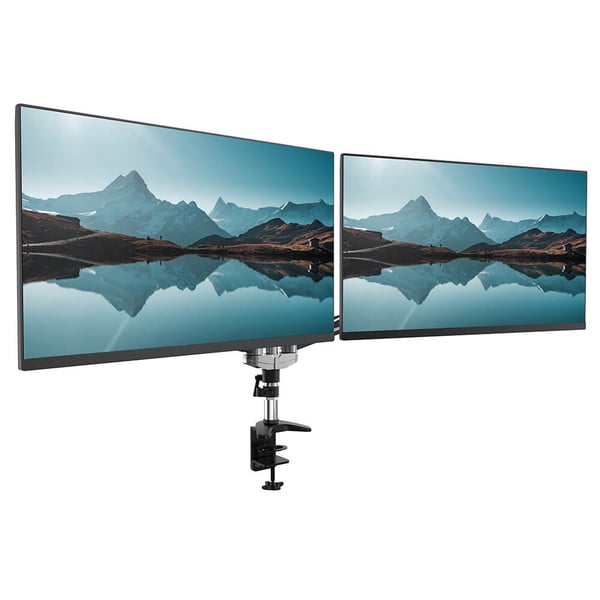 Monitorbeslag Duo Aluminium Gas