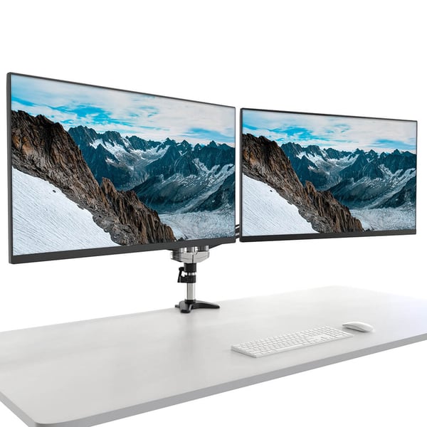 Monitorbeslag Duo Aluminium Gas