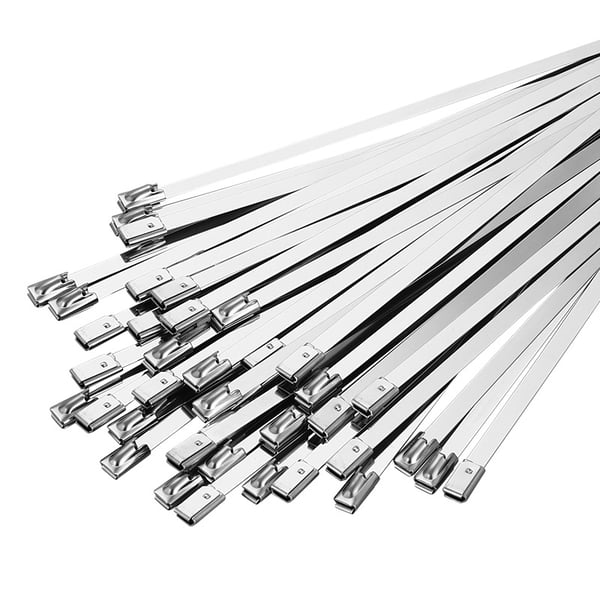 Kabelbindere i rustfrit stål 20-pak Silver 200 mm Kabelbindere i rustfrit stål 20-pak Silver 200 mm