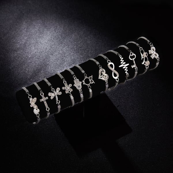 Onda ögat armband Silver