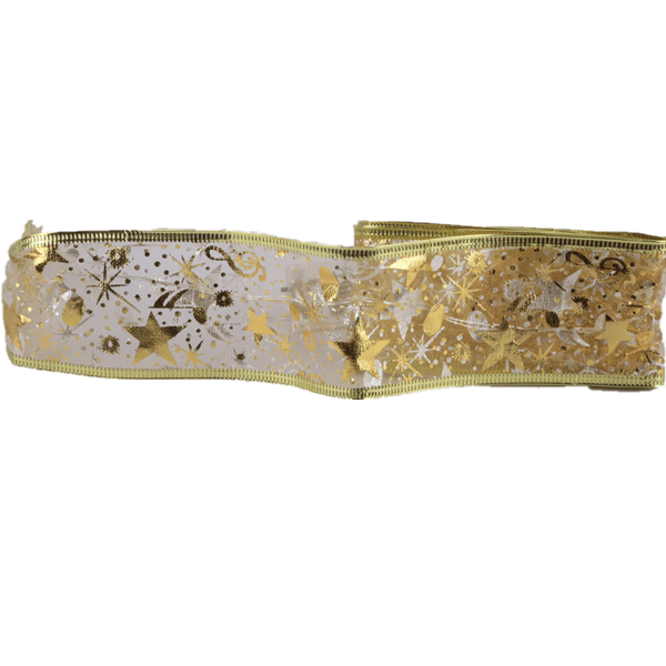 Julelysstreng dekorativ tape Gold 1 m