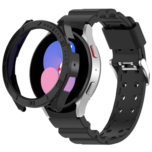 Silikon armbånd Black Samsung Galaxy watch5/watch4 (40 mm)