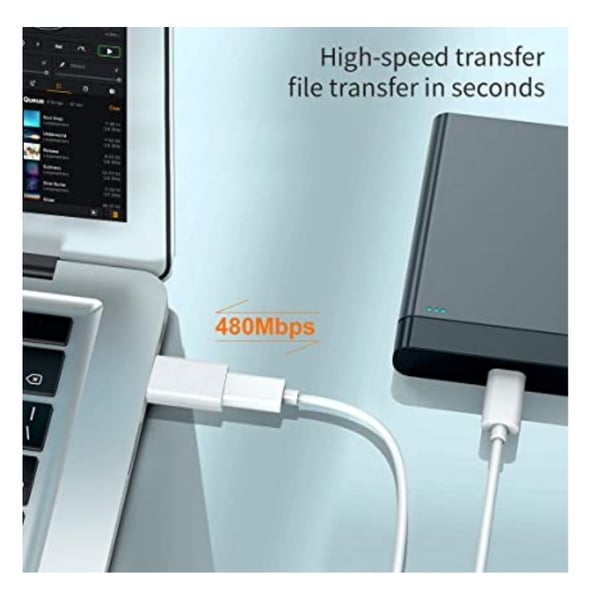 USB 3.0 (uros) - USB-C (naaras) sovitin Silver