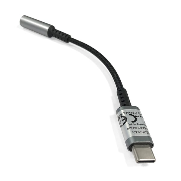 USB-C til 3,5 mm adapter til hovedtelefoner Grey