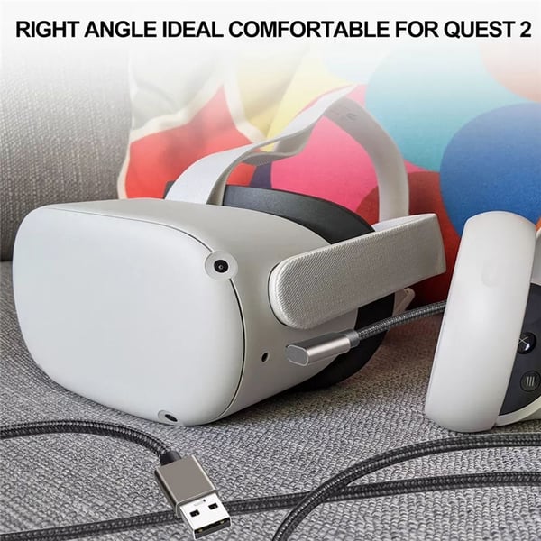 Link-kabel - VR-kabel kompatibel med Oculus Quest 2 DarkGrey 5 m