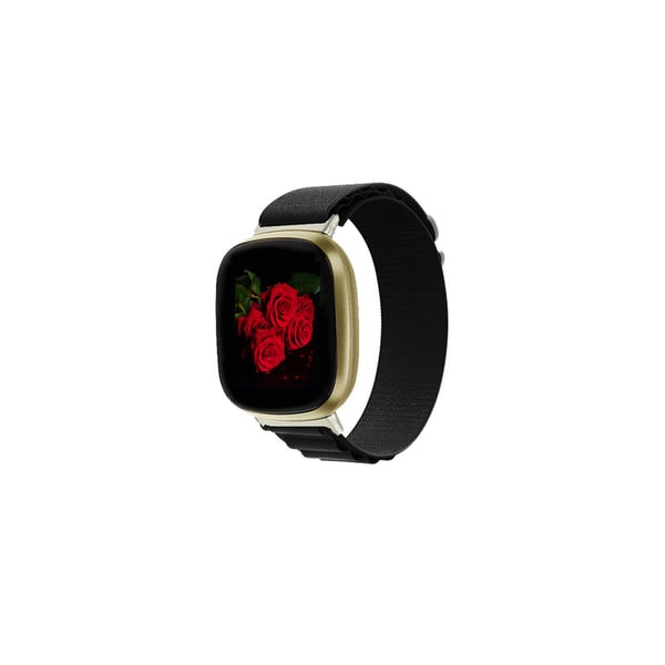 Klockarmband Nylon Black Fitbit Versa 3