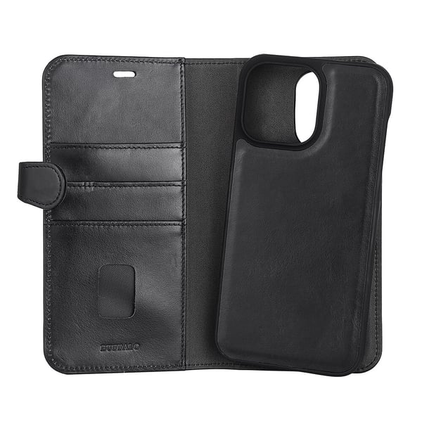 2in1 Wallet Leather 3 card iPhone 14 Pro Max Black