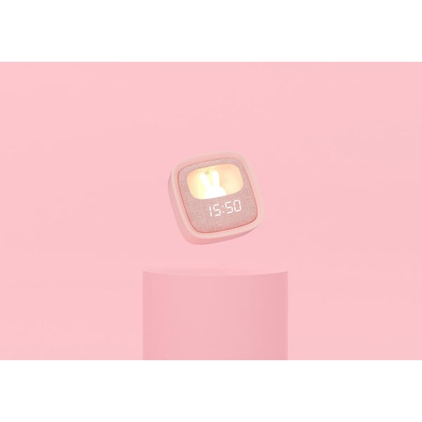 Vekkerklokke med Lys Billy Clock Rosa
