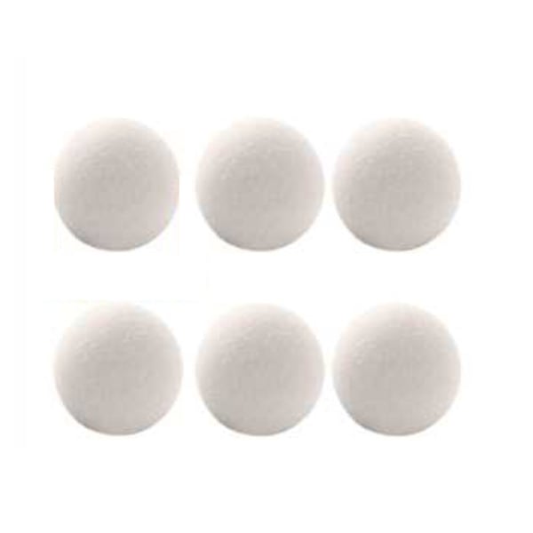 Uldtørrekugler 3 cm 6-pak White S
