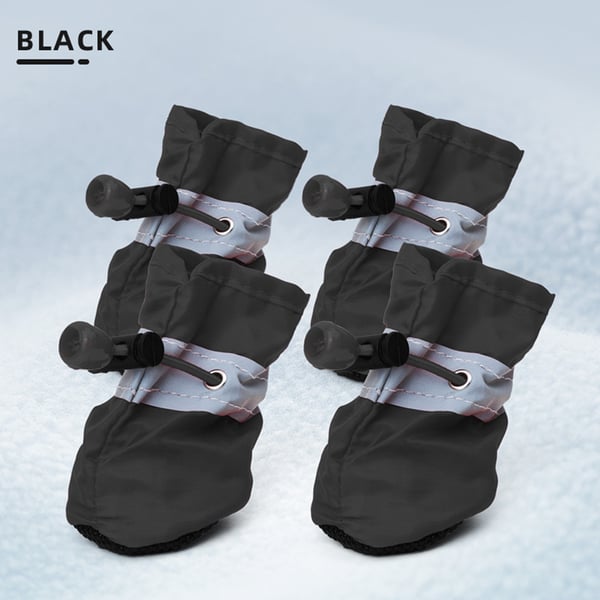 Liukumattomat koirankengät 4 kpl Black S Liukumattomat koirankengät 4 kpl Black S