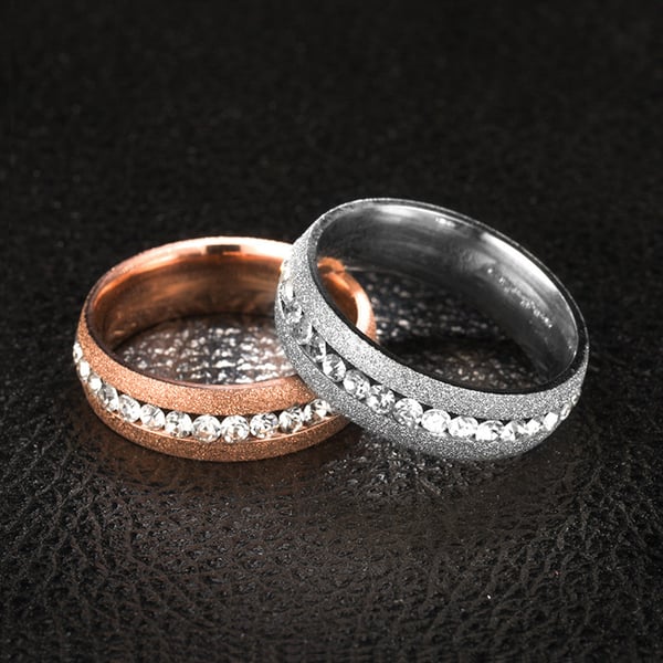 Elegant ring Titanstål Silver 17.4 mm