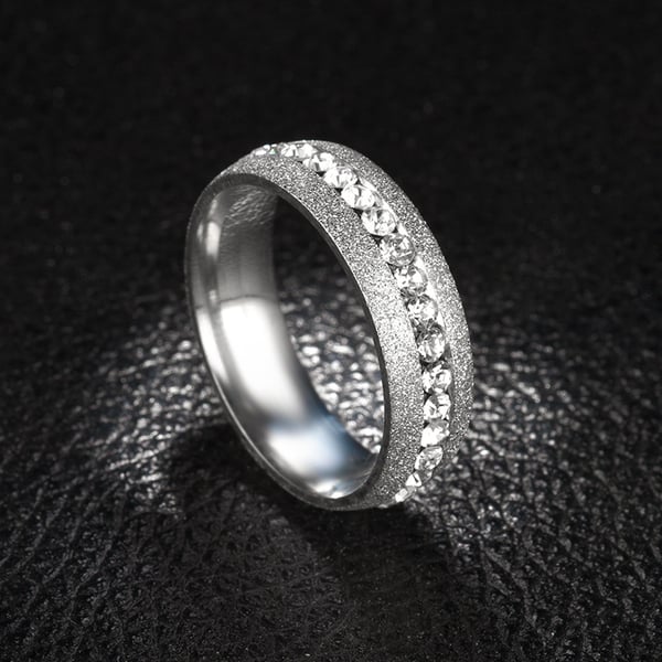 Elegant ring Titanstål Silver 17.4 mm