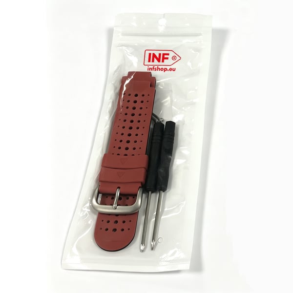 Klockarmband silikon Garmin Forerunner 220, 230, 235, 630, 620, 735XT, Approach Red