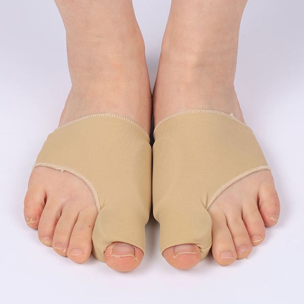 Tåskiller tåglatter til hallux valgus støttestrømper 1 par Beige