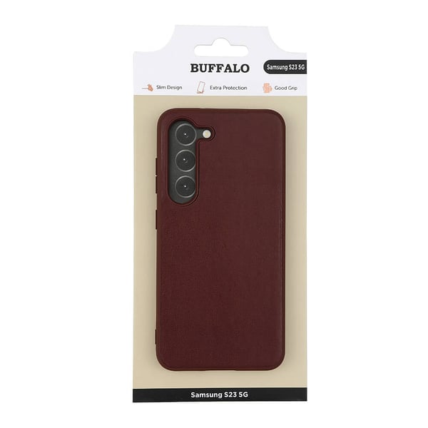 Mobilcover PU Brun - Samsung S23 5G