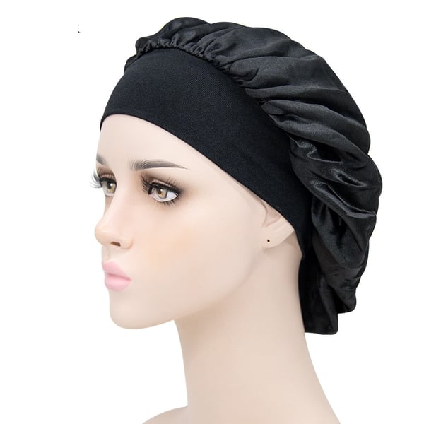 Sovehette - Beskytter håret når du sover 2-pack Brown+Black