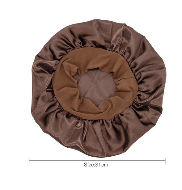 Sovehette - Beskytter håret når du sover 2-pack Brown+Black