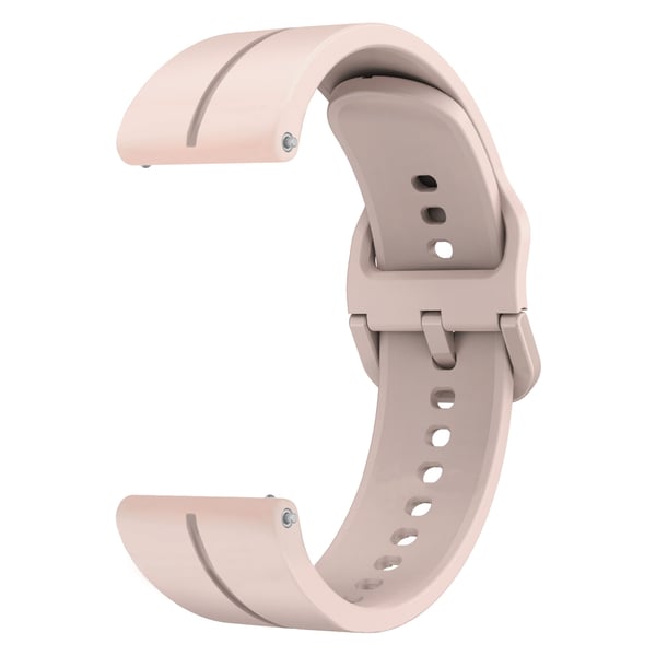 Klokkereim i silikon Pink Samsung Galaxy Watch 5/5 Pro/4 40 44mm/3 41mm, Huawei watch GT3/GT2  42mm, Huami Amazfit GTS 3/GTS 2 Mini, Garmin Forerunner 158/55/Vivoactive 3/Venu 22 mm
