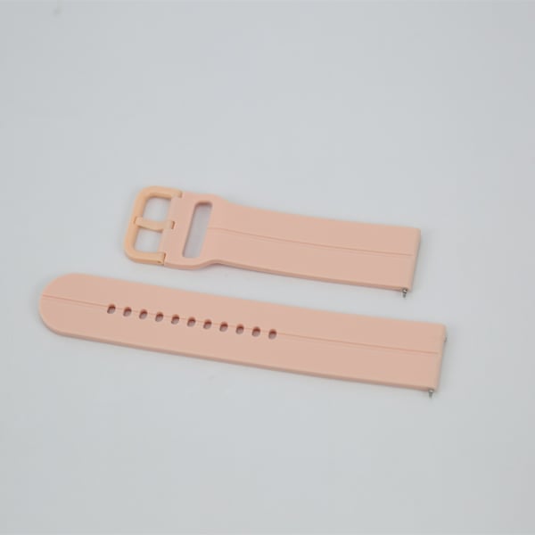 Klokkereim i silikon Pink Samsung Galaxy Watch 5/5 Pro/4 40 44mm/3 41mm, Huawei watch GT3/GT2  42mm, Huami Amazfit GTS 3/GTS 2 Mini, Garmin Forerunner 158/55/Vivoactive 3/Venu 22 mm