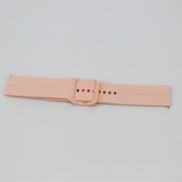 Klokkereim i silikon Pink Samsung Galaxy Watch 5/5 Pro/4 40 44mm/3 41mm, Huawei watch GT3/GT2  42mm, Huami Amazfit GTS 3/GTS 2 Mini, Garmin Forerunner 158/55/Vivoactive 3/Venu 22 mm