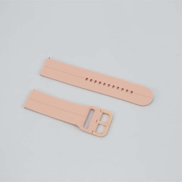 Klokkereim i silikon Pink Samsung Galaxy Watch 5/5 Pro/4 40 44mm/3 41mm, Huawei watch GT3/GT2  42mm, Huami Amazfit GTS 3/GTS 2 Mini, Garmin Forerunner 158/55/Vivoactive 3/Venu 22 mm