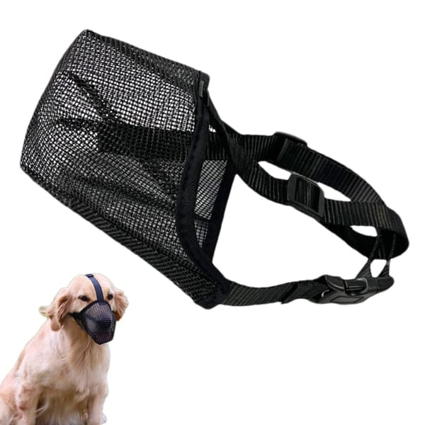 Hundmunkorg i Nylon Black L
