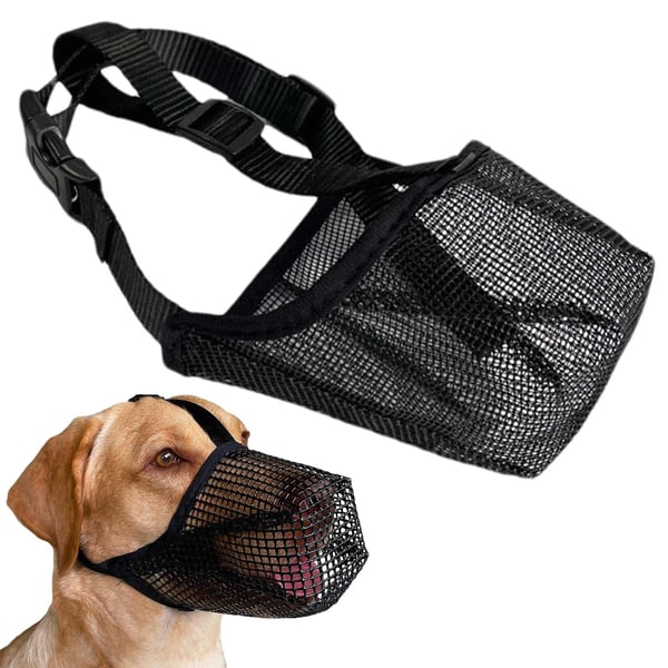 Hundmunkorg i Nylon Black L
