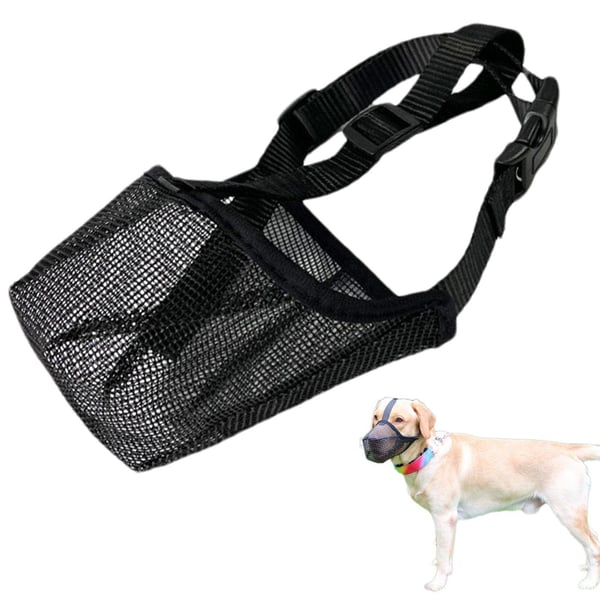 Hundmunkorg i Nylon Black L